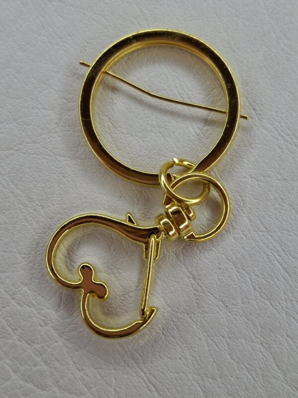 Herraje para cartera corazón dorado