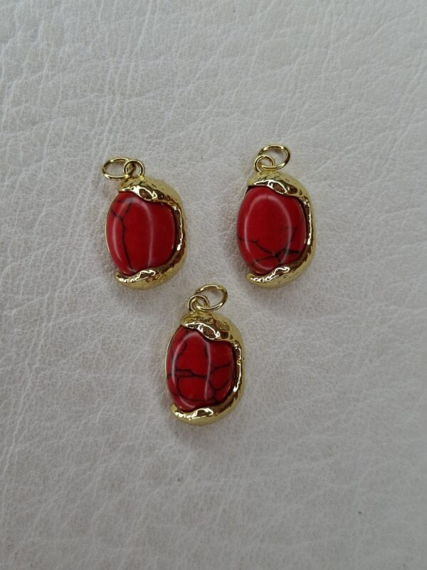 Dije coral oval