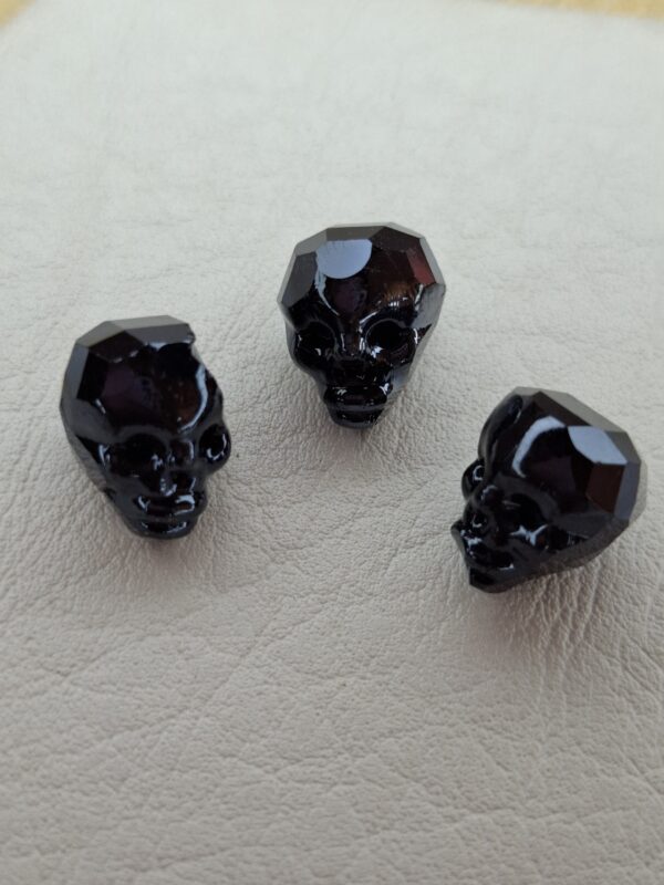 Dije calaca cristal negro