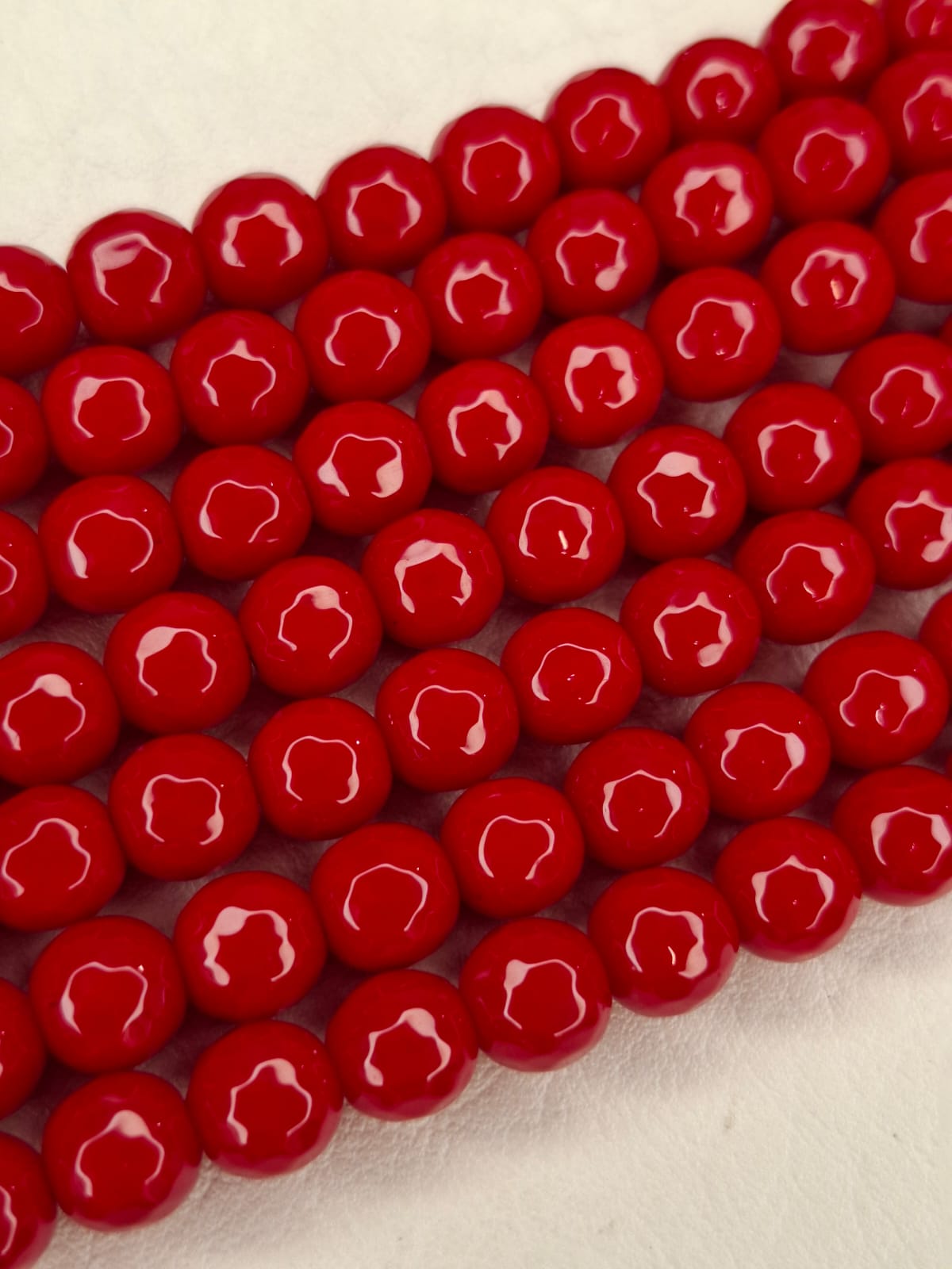 Ágata roja facetada