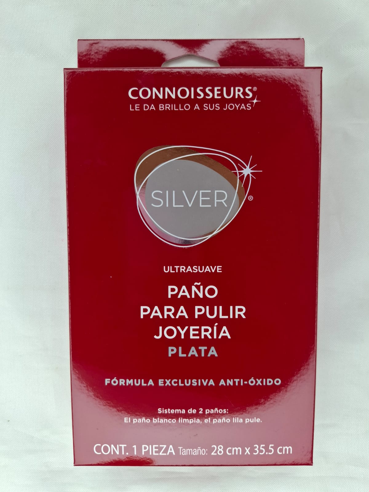 Paño para pulir joyería plata