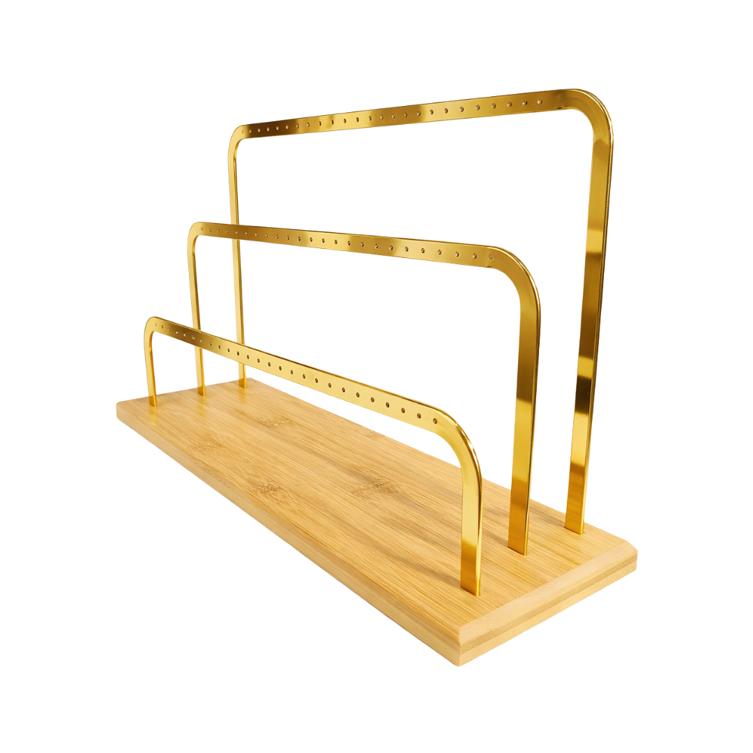 Exhibidor tres niveles para aretes