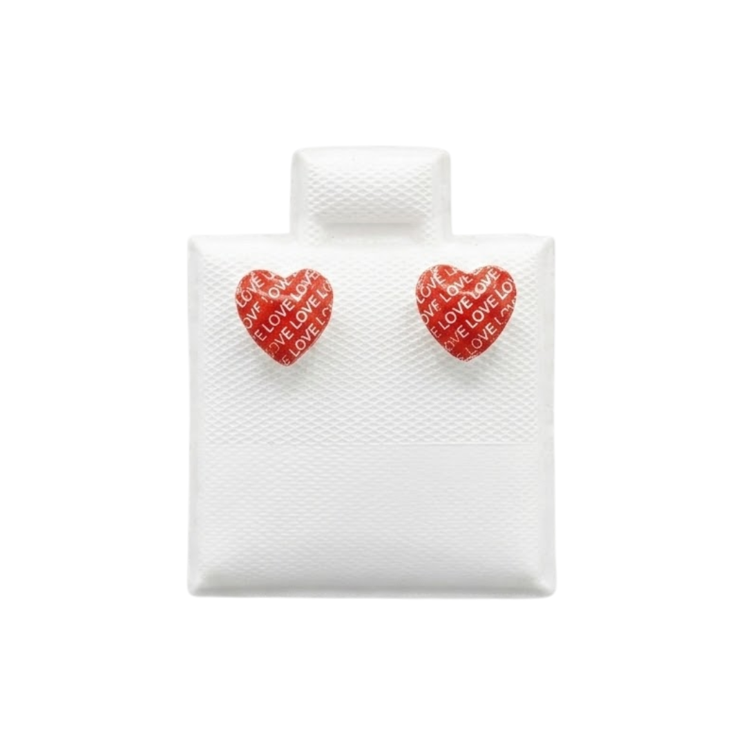 Topito Corazón rojo Oro 10K