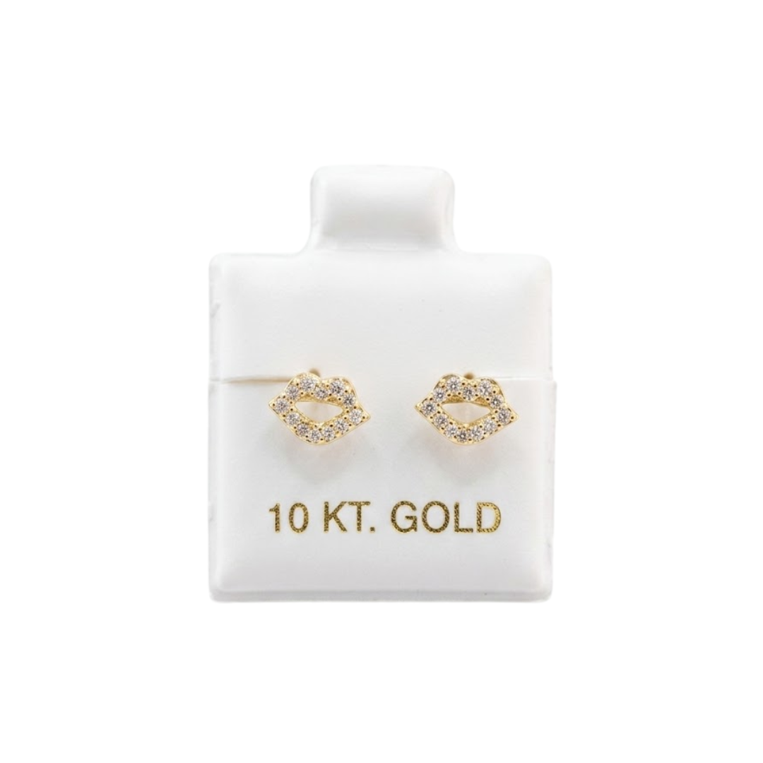 Topito beso diamante Oro 10K