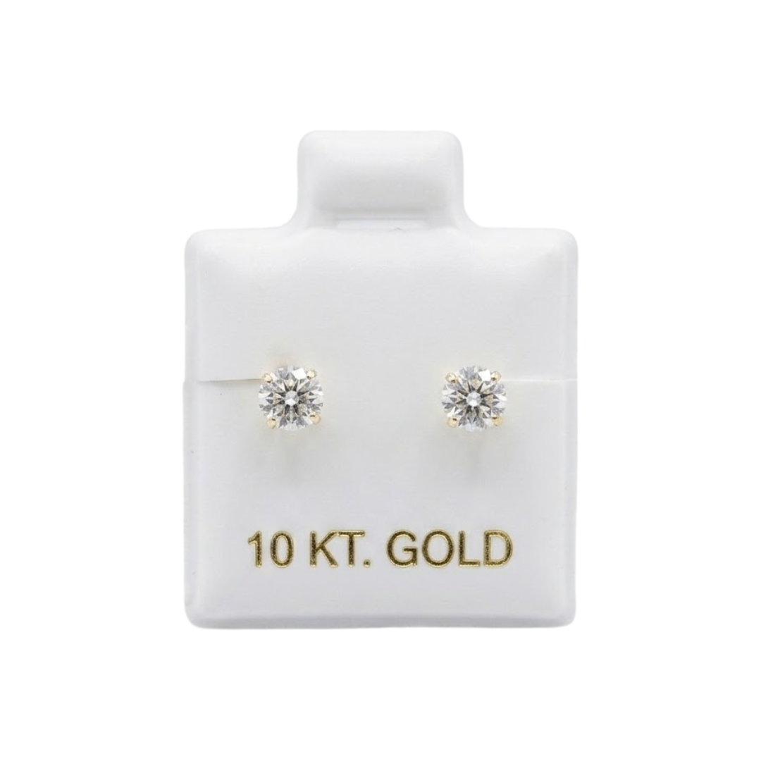 Topito Puntos diamantes mediano Oro 10K