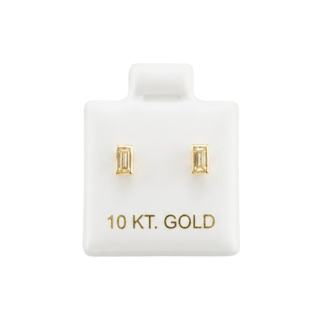 Topito Rectángulo mediano Oro 10K