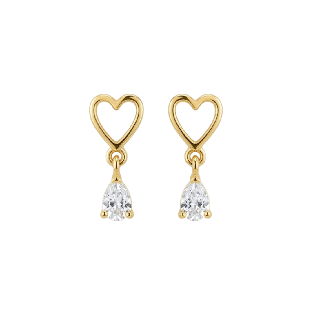 Topito Corazón diamante colgante Oro 10K